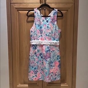 Lily Pulitzer Dress with fun fringe trim at waist